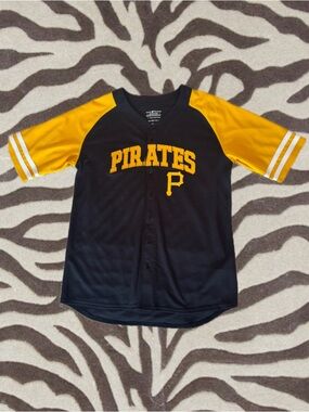 Genuine Merchandise Kids Pirates Baseball Jersey - Black & Gold